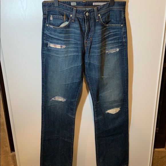 AG Adriano Goldschmied Protege Straight Leg Patchwork Jeans - Picture 2 of 12